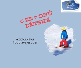 Skipas 6 dní ze 7 děti 6 - 15 let