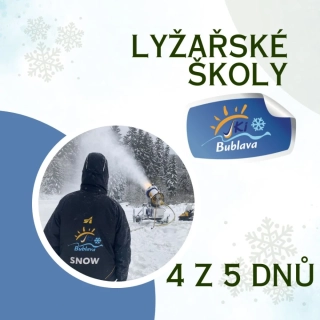 Lyžařské školní kurzy - Skipas 4 dny ze 5 děti 6 -15 let